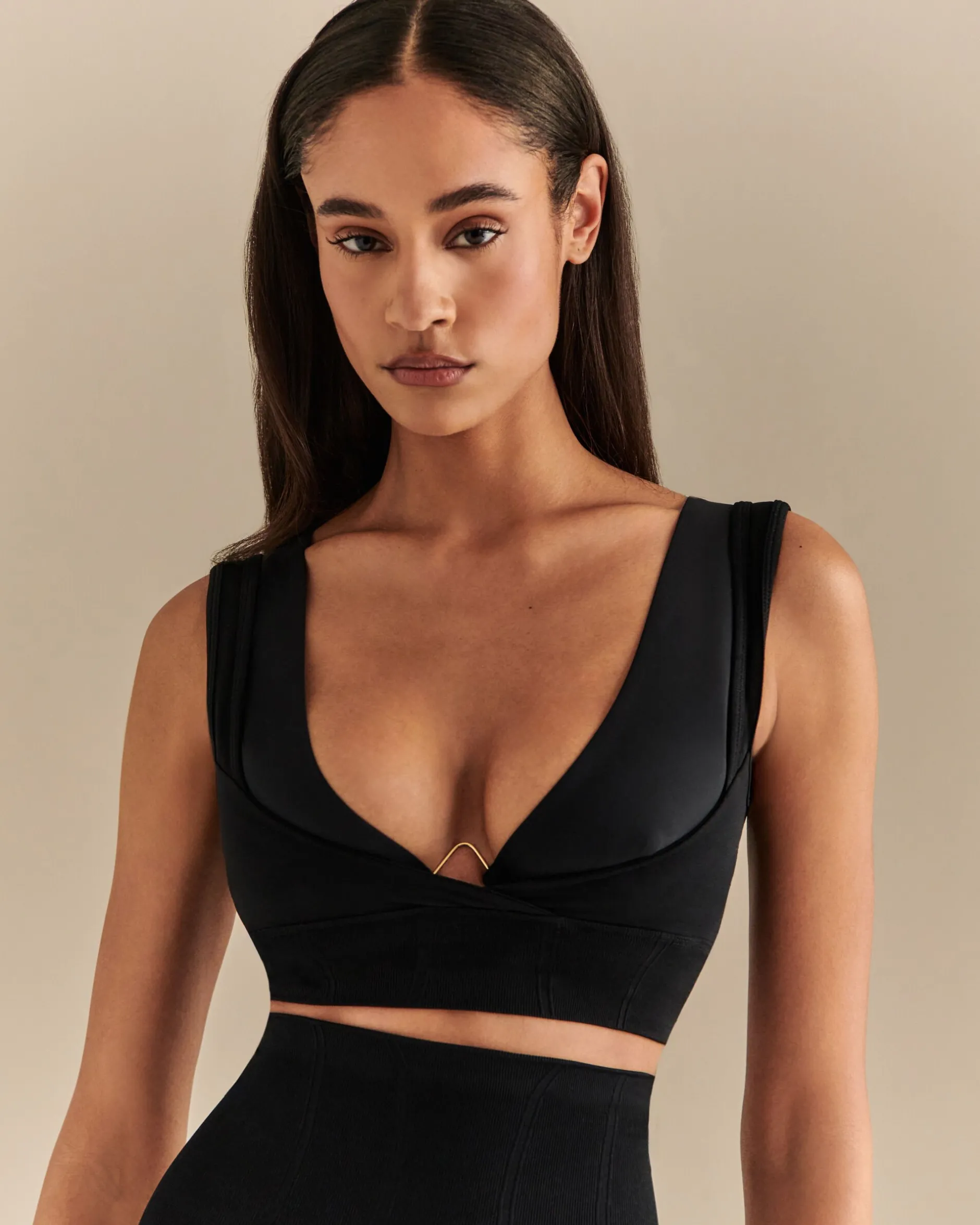 LIVY CHROME BRALET BLACK Best Sale