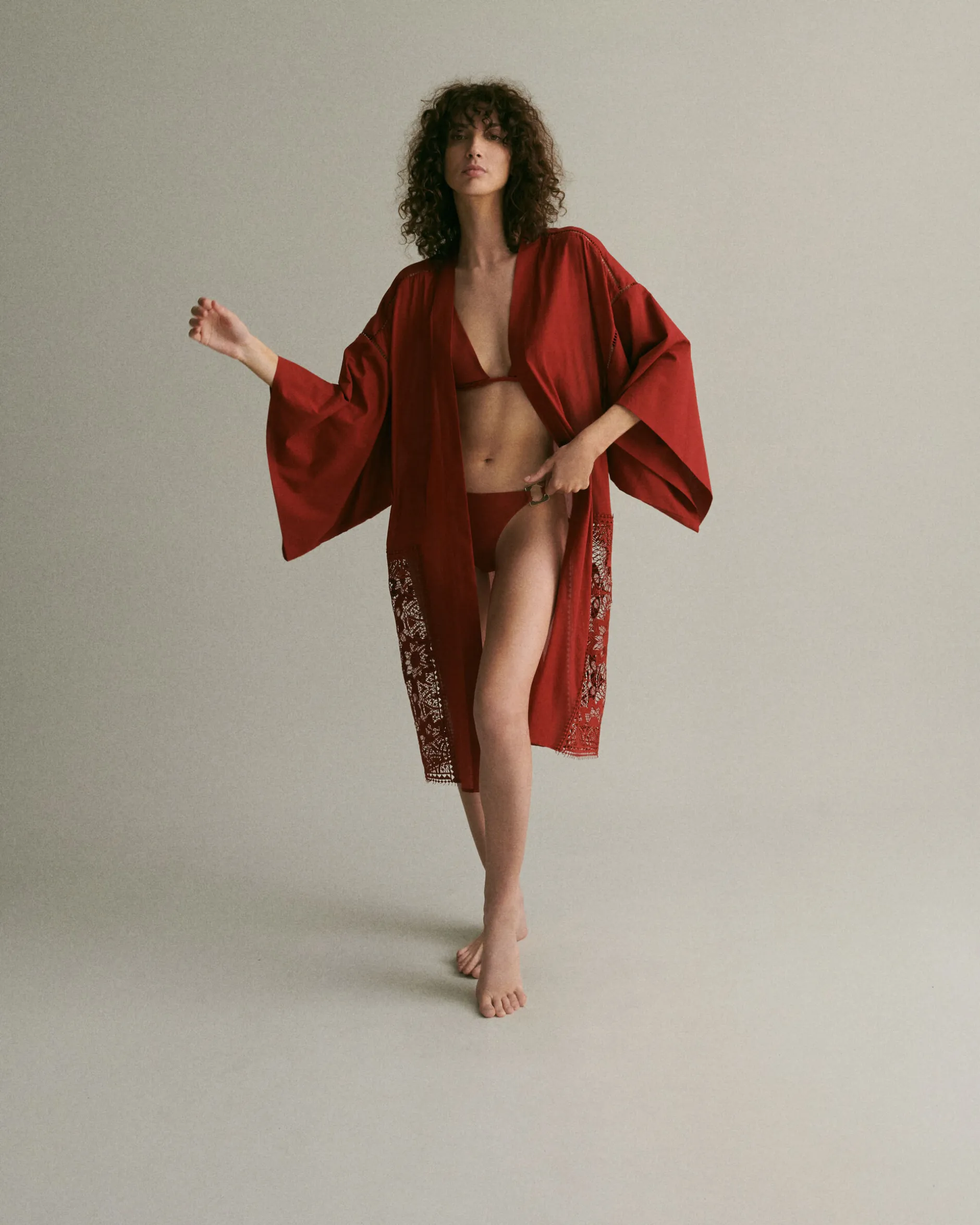 LIVY KIMONO DENVER RED Clearance